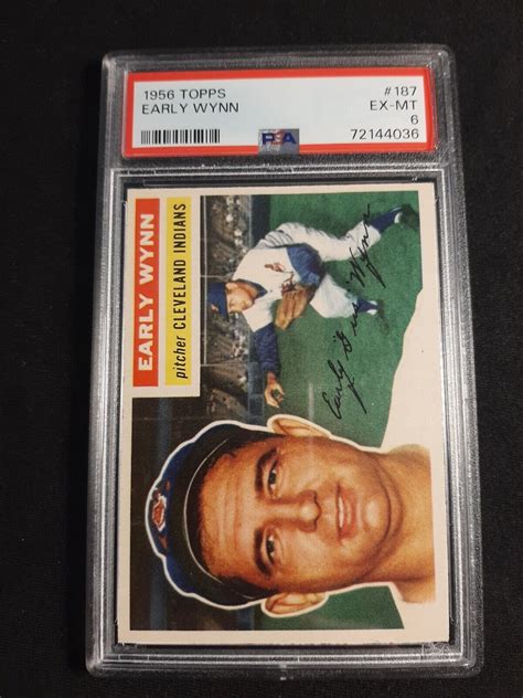 Topps Early Wynn Psa Ex Mt Ebay