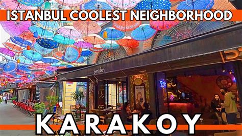 Istanbul Turkey Karakoy Neighborhood Lifestyle May Walking Tour