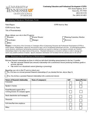 Fillable Online Gsm Utmck Disclosure Attestation Form Fax Email Print