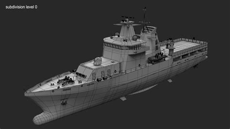 D Arafura Class Opv Vessel Ship Turbosquid