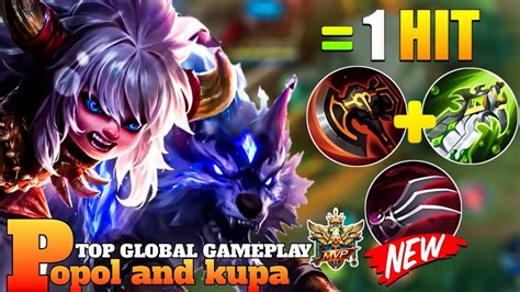 HIGH DAMAGE POPOL AND KUPA 1 HIT BUILD 2024 MLBB TOP GLOBAL BUILD