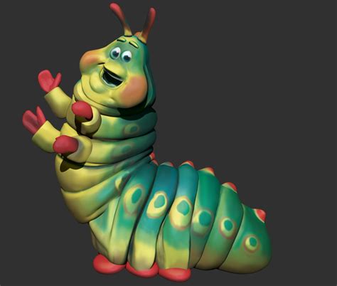 Animation Bugs Caterpillar 3d Model Turbosquid 1668737