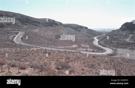 Scenic Cinematic Slow Motion Video Of Highway Among Mountains In Gran