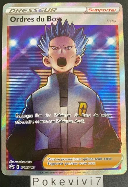 Carte Pokemon Ordres Du Boss Tg Tg Full Art Fa Ep E Et Bouclier