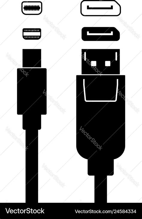 Displayport Royalty Free Vector Image - VectorStock