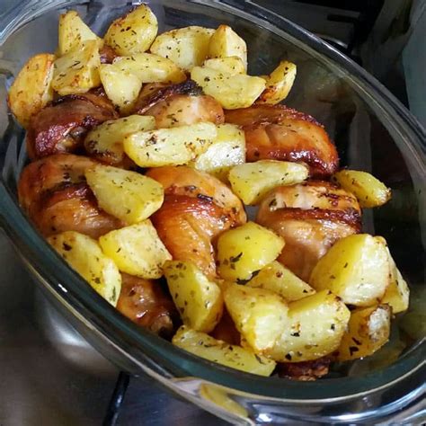 Frango Assado Batatas E Maionese Receita Completa Para Uma Boa