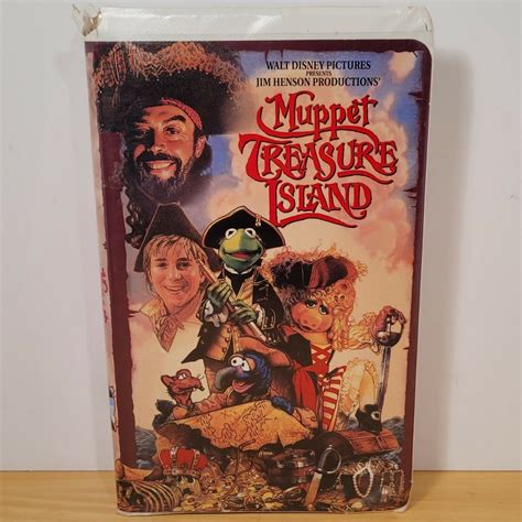 Muppet Treasure Island Vhs 1996 Walt Disney Jim Henson Tim Curry