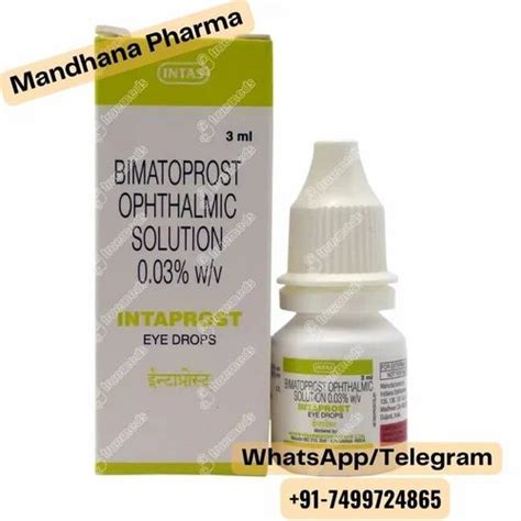 Lashisma Bimatoprost Eye Drops Ml Packaging Type Bottle At Rs