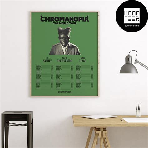 Tyler The Creator Chromakopia World Tour Dates Home Decor Poster