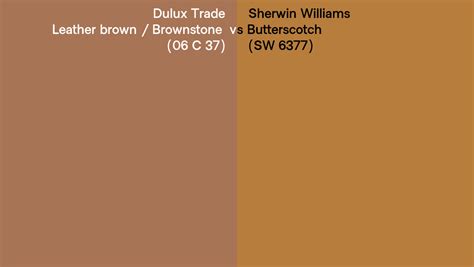 Dulux Trade Leather Brown Brownstone 06 C 37 Vs Sherwin Williams