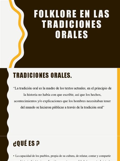 Folklore En Las Tradiciones Orales Pdf Tradición Oral Educación