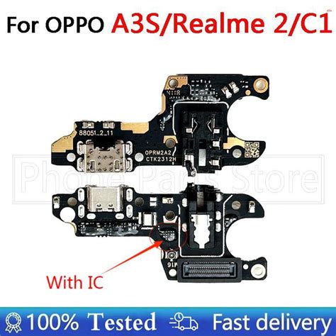 For Oppo A3sa5 1853realme 2realme C1 With Ic Usb Charge Charging Port Dock Board Flex