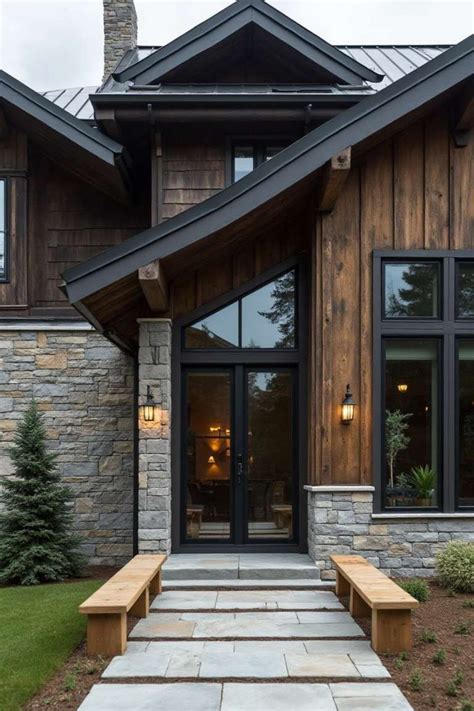 15 Black House Exterior Ideas That Redefine Modern Elegance | Mountain