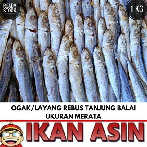 Jual IKAN ASIN LAYANG OGAK CUE REBUS 1 KG Shopee Indonesia