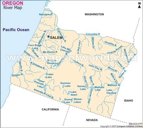 Oregon River Map