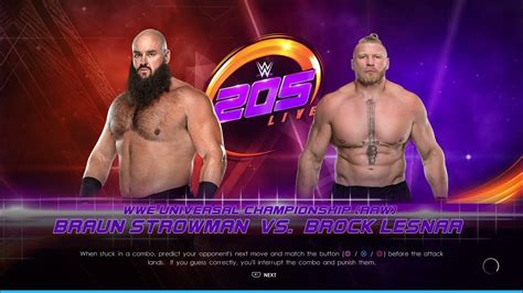 Wwe Brock Lesnar Vs Braun Strowman Broke The Ring Youtube