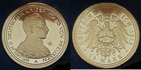 Deutsches Reich Preu En Mark Np Das Gold Der