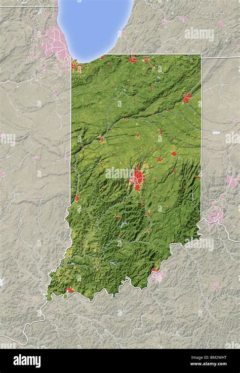 Indiana Landforms Map