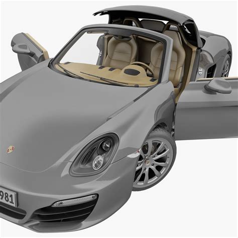 Porsche Boxter S 981 2013 3d Model 149 Max 3ds Lwo Obj C4d Ma