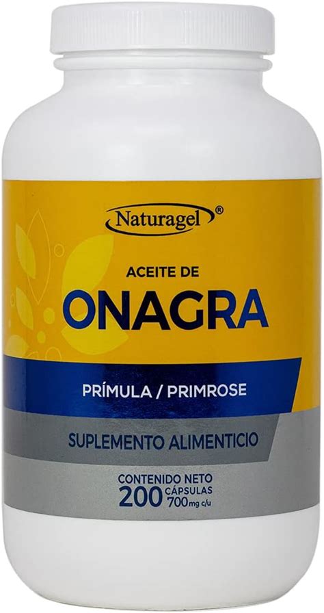 Onagra Aceite De Onagra Pr Mula C Psulas Softgels De Mg