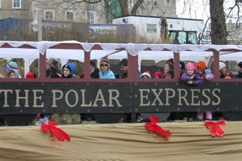 Polar Express Float parked in front of the school for movie night! Description from pinter ...