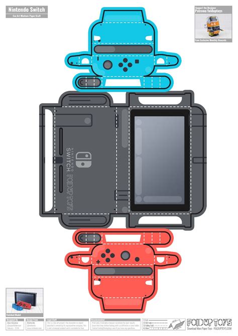 Papercraft Nintendo Switch - Crafting Papers