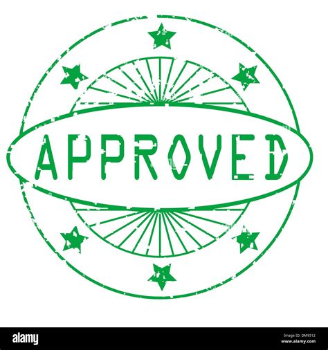 Grunge Round Stamp Approved Stock Vector Image Art Alamy