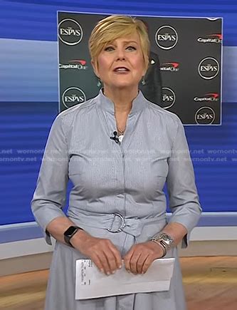 Wornontv Anne Thompsons Striped Belted Dress On Today Anne Thompson