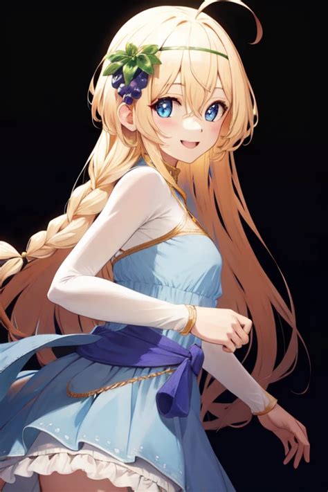 1girl Solo Blonde Hair Long Hair Hair Between Eyes Blue Eyes SeaArt AI