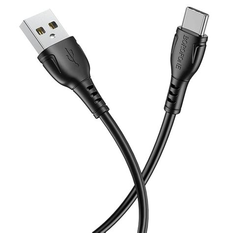 Кабель USB BOROFONE BX51 Triumph USB - Type-C, 3A, 1 м, черный оптом