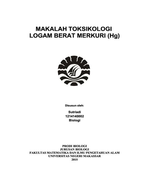 Pdf Makalah Toksikologi Merkuri Adhy Compress Pdf