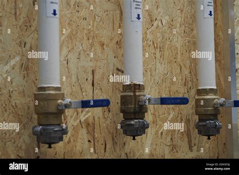 Plastic Pipes For Hot And Cold Water With Taps High Quality Photo Stock Photo Alamy