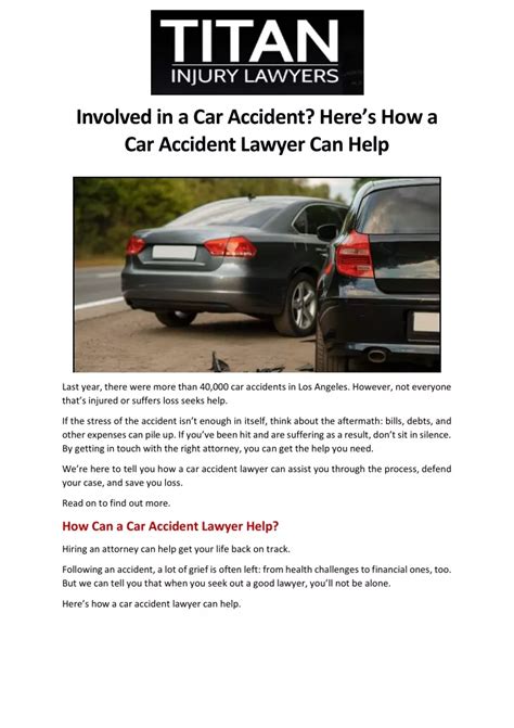 Ppt Involved In A Car Accident Heres How A Car Accident Lawyer Can