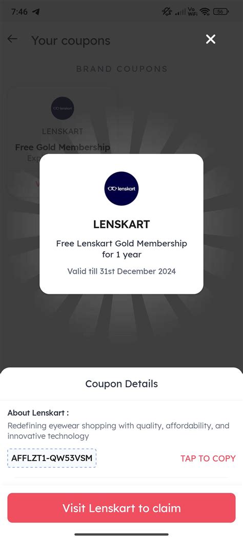 Lenskart Membership Coupon R Indianbeautydeals