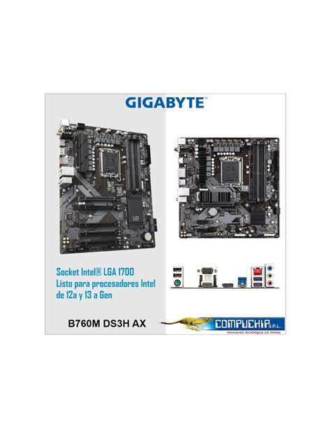 Motherboard Gigabyte B760M DS3H AX DDR4 Rev 1 0 Chipset Intel B760