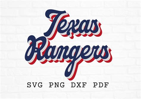 Texas Rangers Svg Baseball Svg Texas Rangers Template Texas Etsy