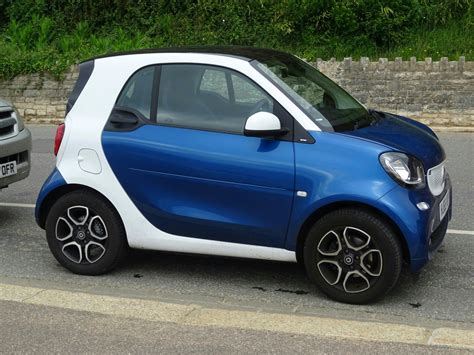 Blue And White Smart Car Free Stock Photo Public Domain Pictures