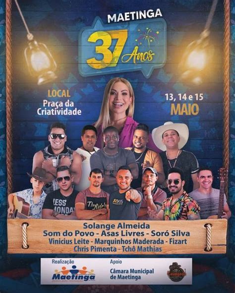 Evento Em Comemora O Ao Anivers Rio De Maetinga Conta V Rias