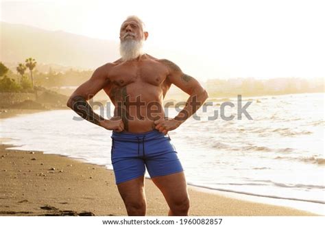 Tan Muscular Older Man Images Stock Photos Vectors Shutterstock