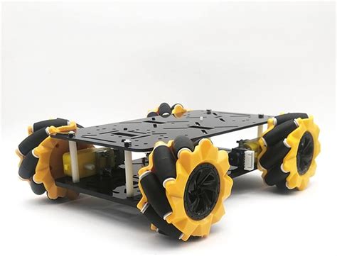 Amazon Co Jp 80mm Mecanum Wheel Car Chassis Kit Omnidirectional 4WD