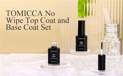 Tomicca Base Coat Top Coat Uv Set 2 15ml Primer Base Top Coat Für