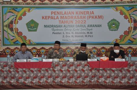 Penilaian Kinerja Kepala Madrasah Pkkm Madrasah Aliyah Ma Darul