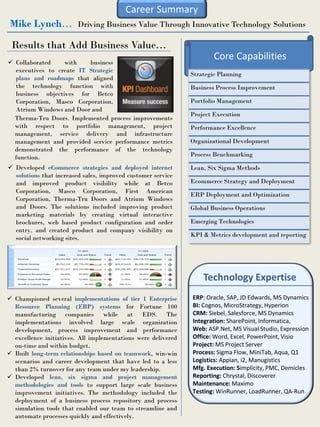 Career Summary | PDF