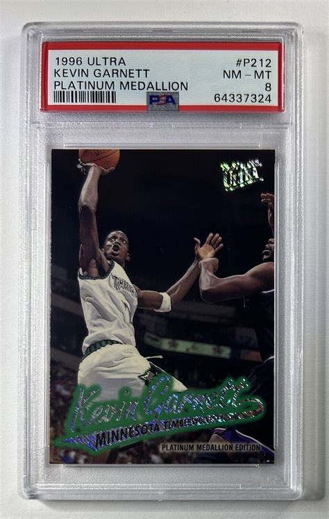 1996 97 Fleer Ultra Kevin Garnett SSP Platinum Medallion SP Card P212