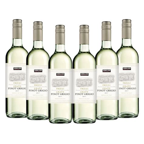 Vino Blanco Kirkland Signature Pinot Grigio Friuli 6 750ml