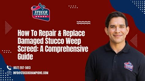 How To Repair Replace Damaged Stucco Weep Screed A Comprehensive