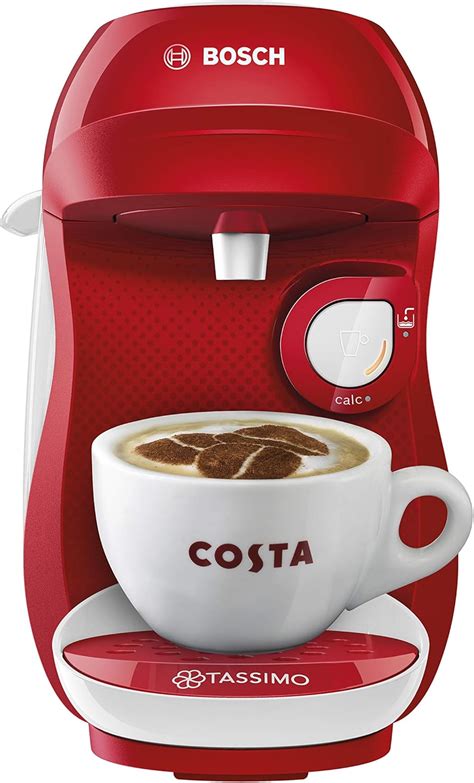 Tassimo Bosch Tassimo Happy Tas1006gb Coffee Machine 1300 Watt 0 7 Litres Red And White