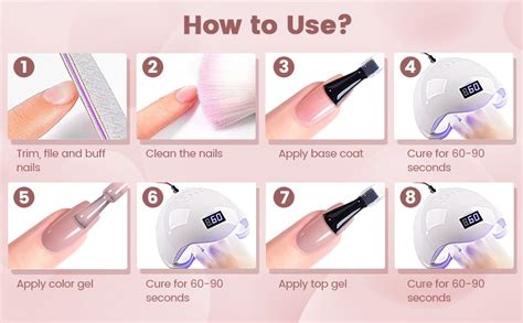 Amazon RARJSM Rubber Base Coat Gel Polish Nude Jelly Pink Skin