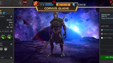 Mcoc Corvus Glaive Vs Medusa Special 3 Glaive Toss Gameplay Youtube