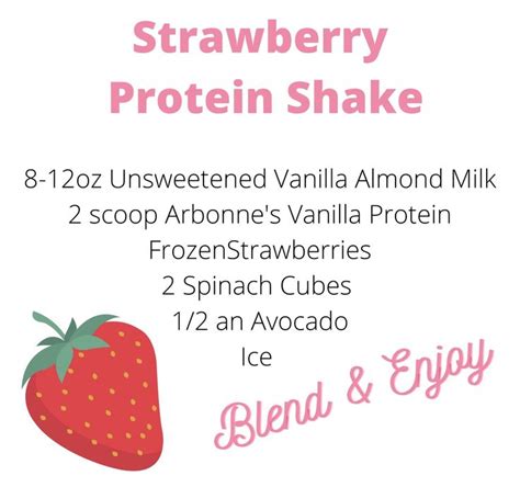 Pin By Lindsey Poertner On Arbonne Strawberry Protein Shakes